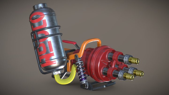 Splatoon 3 - Hydra Splatling 3D Model