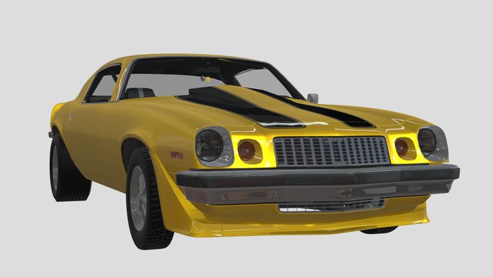 2007/ROTB Bumblebee 1977 Camaro (RIGGED) 3D Model