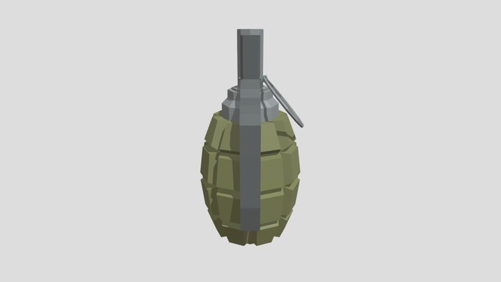 A hand grenade 3D Model