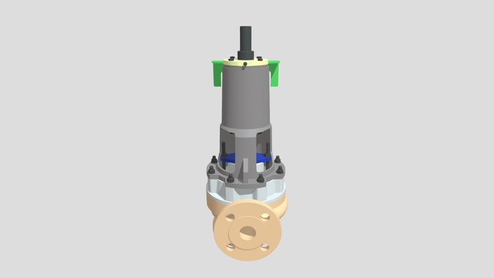 MONTAGEM BOMBA OBJ 2 3D Model