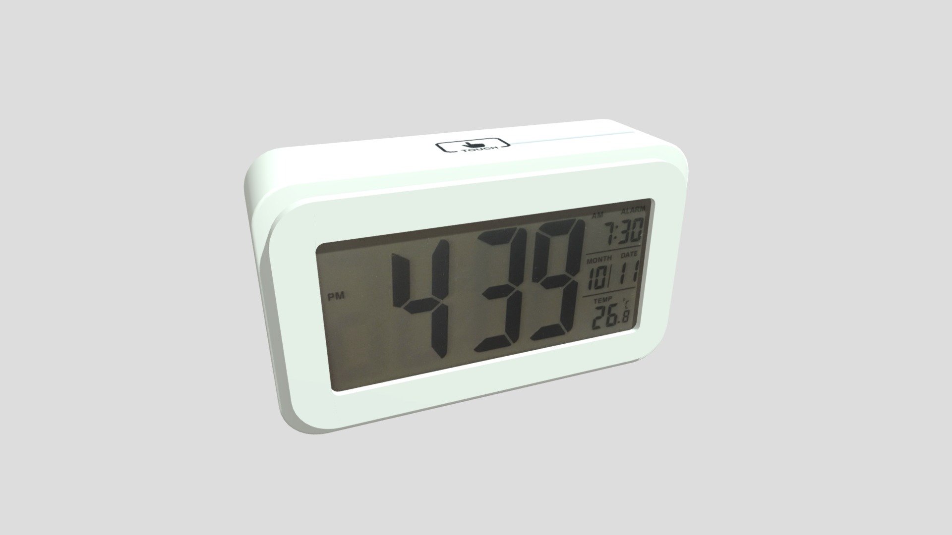 Digital Alarm Clock - Download Free 3D model by cmdigital888 [ed977da ...