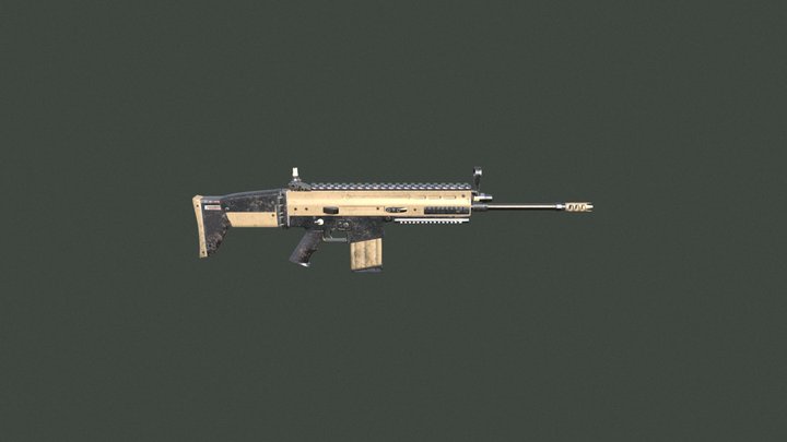 Scar_rifle 3D Model
