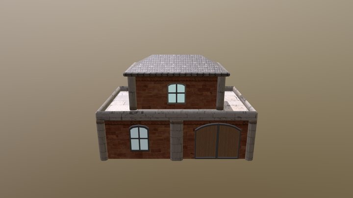 Textured House 6 3D Model