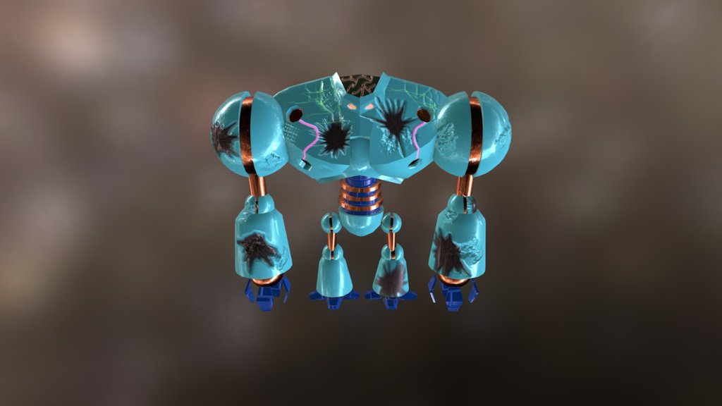 Robot(with materials) - 3D model by HalfBlindProductions [ed993aa ...
