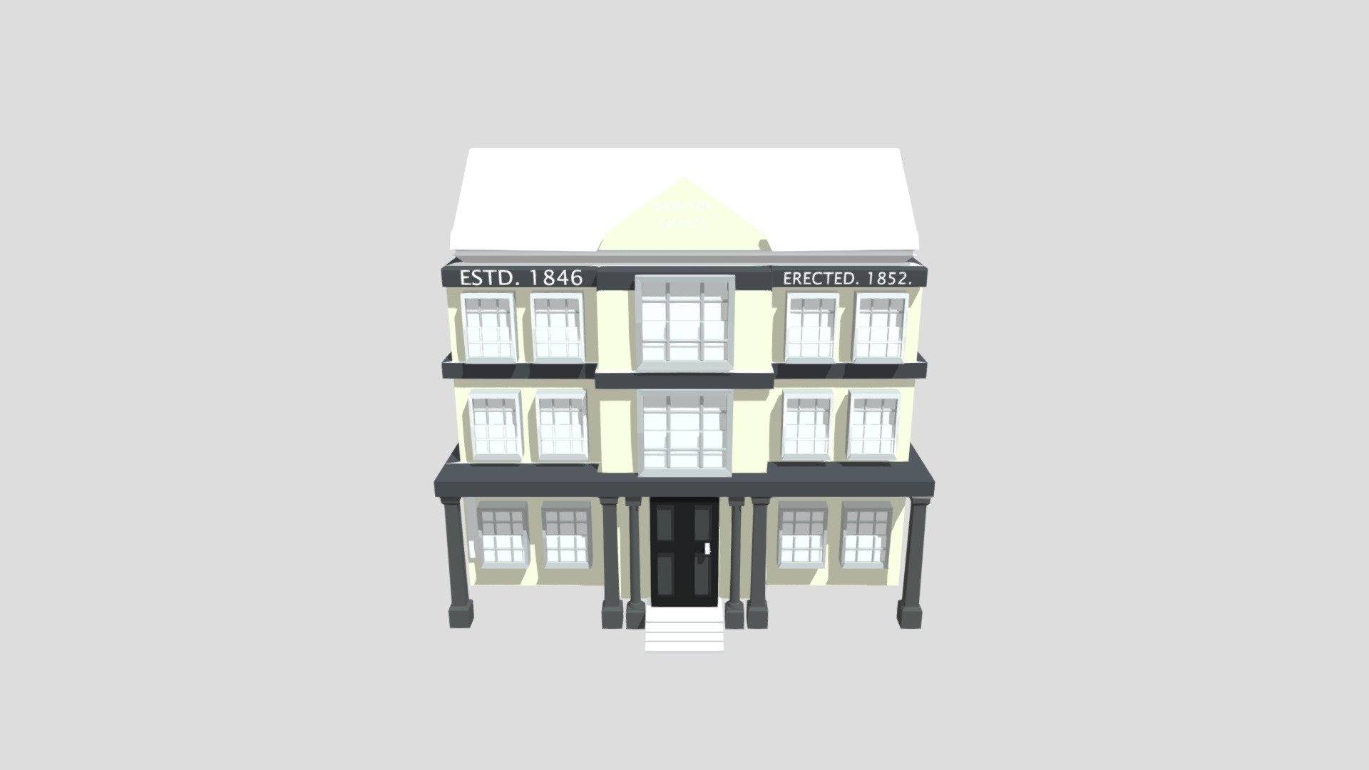 Model of a Bank - 3D model by freddy_clarkson113 [ed99c9c] - Sketchfab