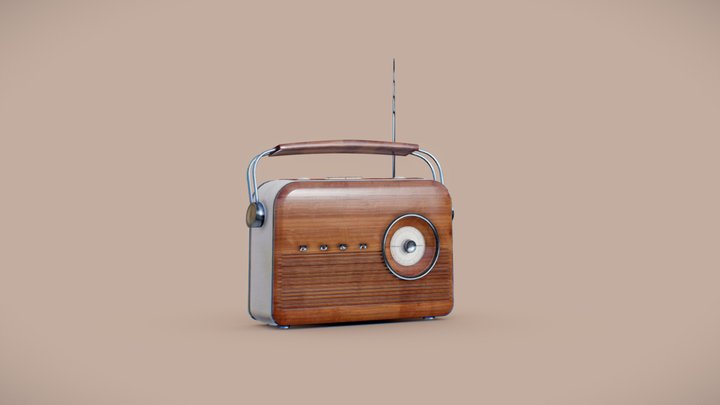 Bush TR82 Radio - Vintage Radio 3D Model