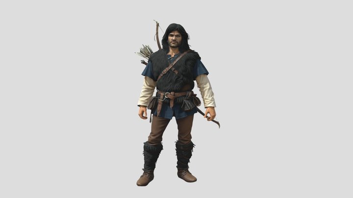 fantasy archer 3d model – Kostenloses 3D-Modell STL