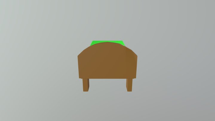 GREEN BED 3D Model