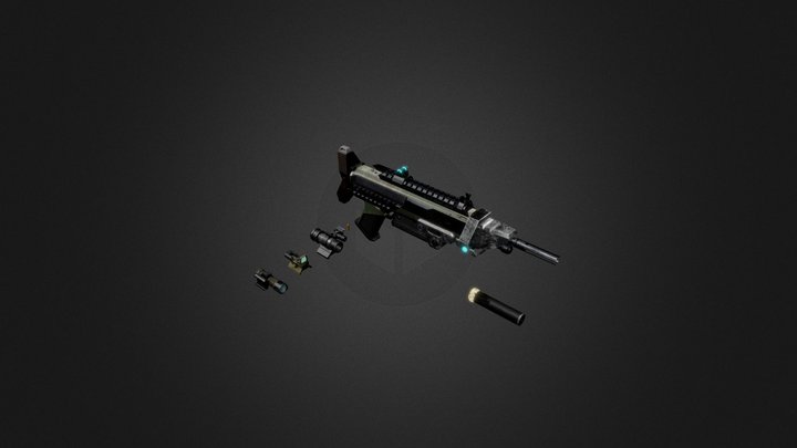SMG Y-41 "Hog" 3D Model