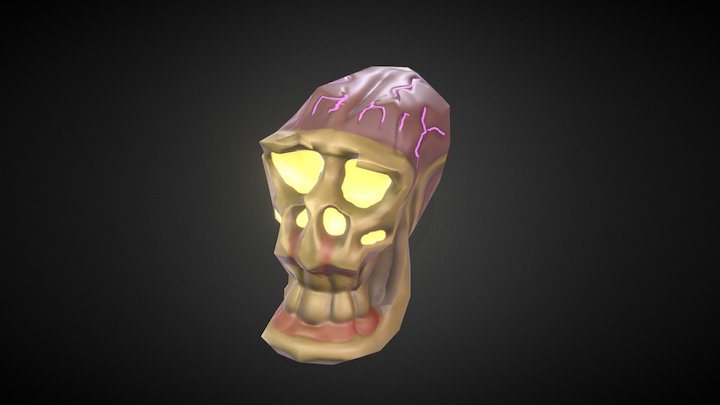 B2D1- Colasse Johan Skull 3D Model