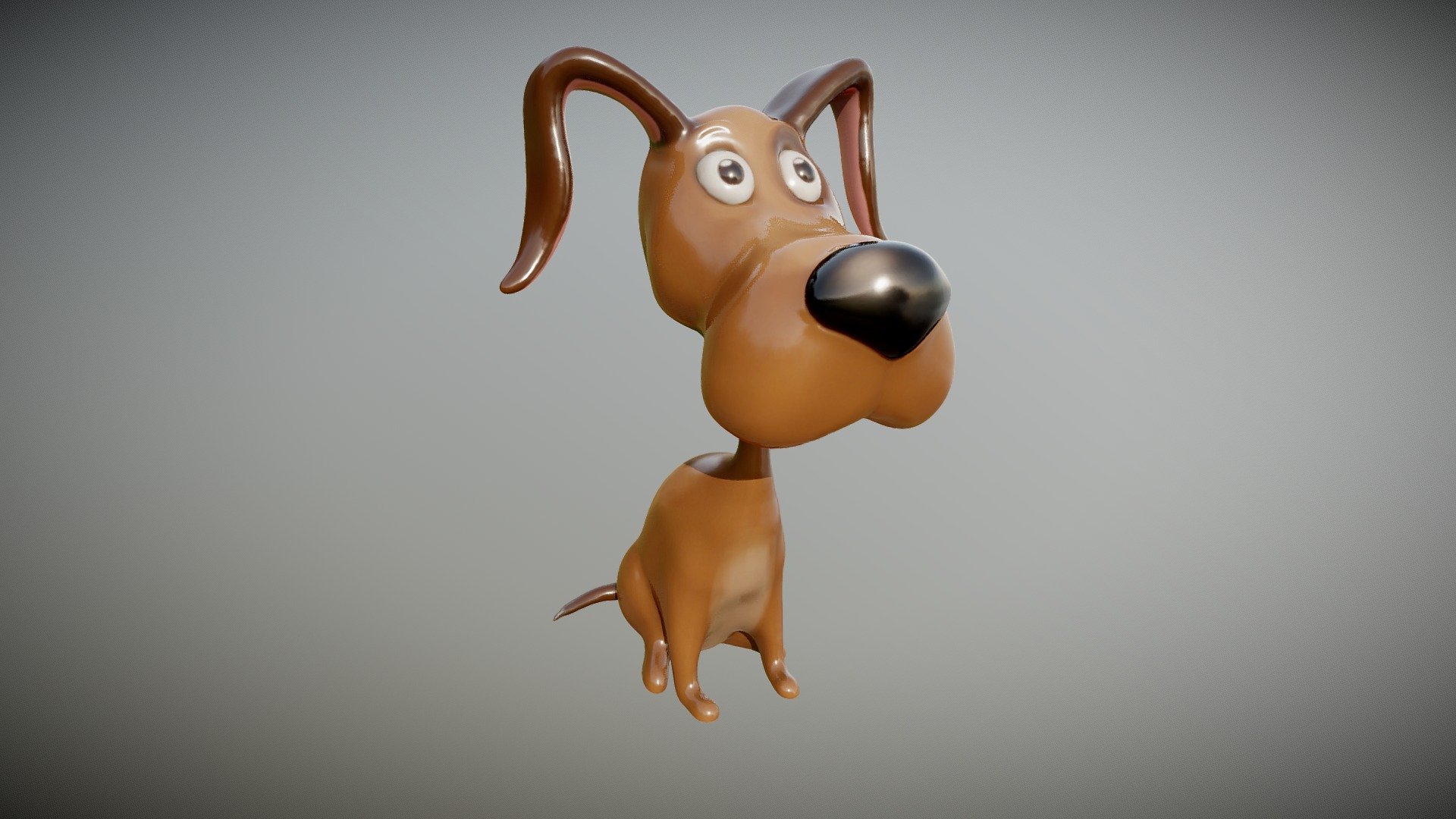 Cartoon dog for 3d print - 3D model by Artofcharly (@charly_mod) [ed9c03c] - Sketchfab