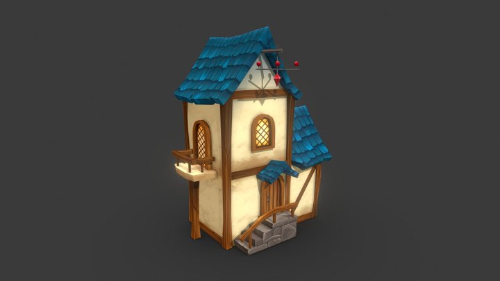 Fantasy House 3D Model