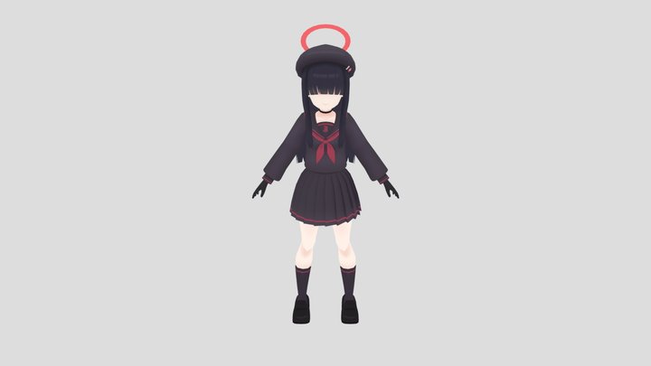 Mob-chan 3D Model