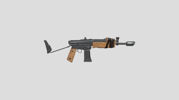 gun fornite rifle burst 3D Model