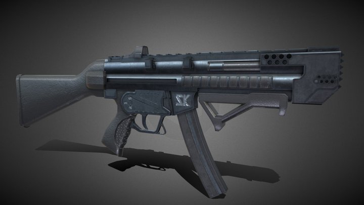 HK MP5S "Swordfish" 3D Model