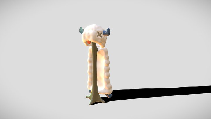 Coiffe et cape Bouftou DOFUS 3D Model