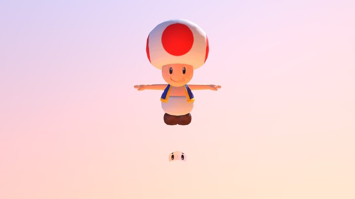 Wii U - Mario Kart 8 - Toad 3D Model