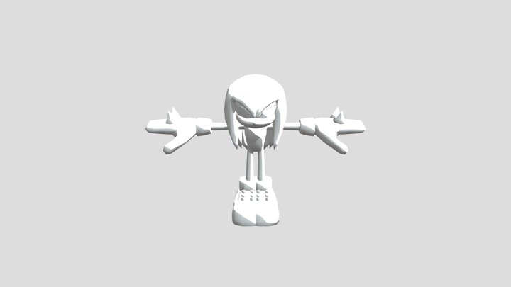 Sonic and mario olympic winter games - knuckles – Free 3D Model STL
