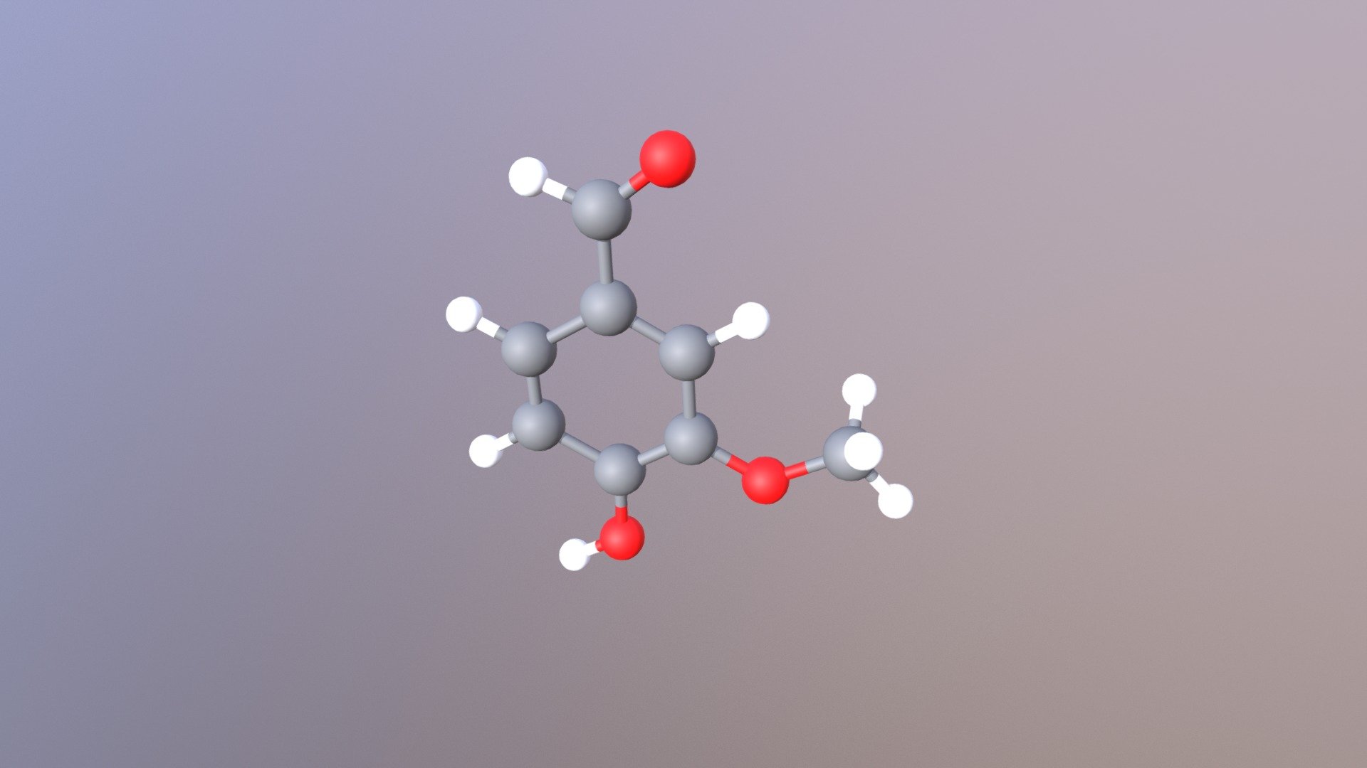 Vanillin - 3D model by ramenetascience [eda22e1] - Sketchfab