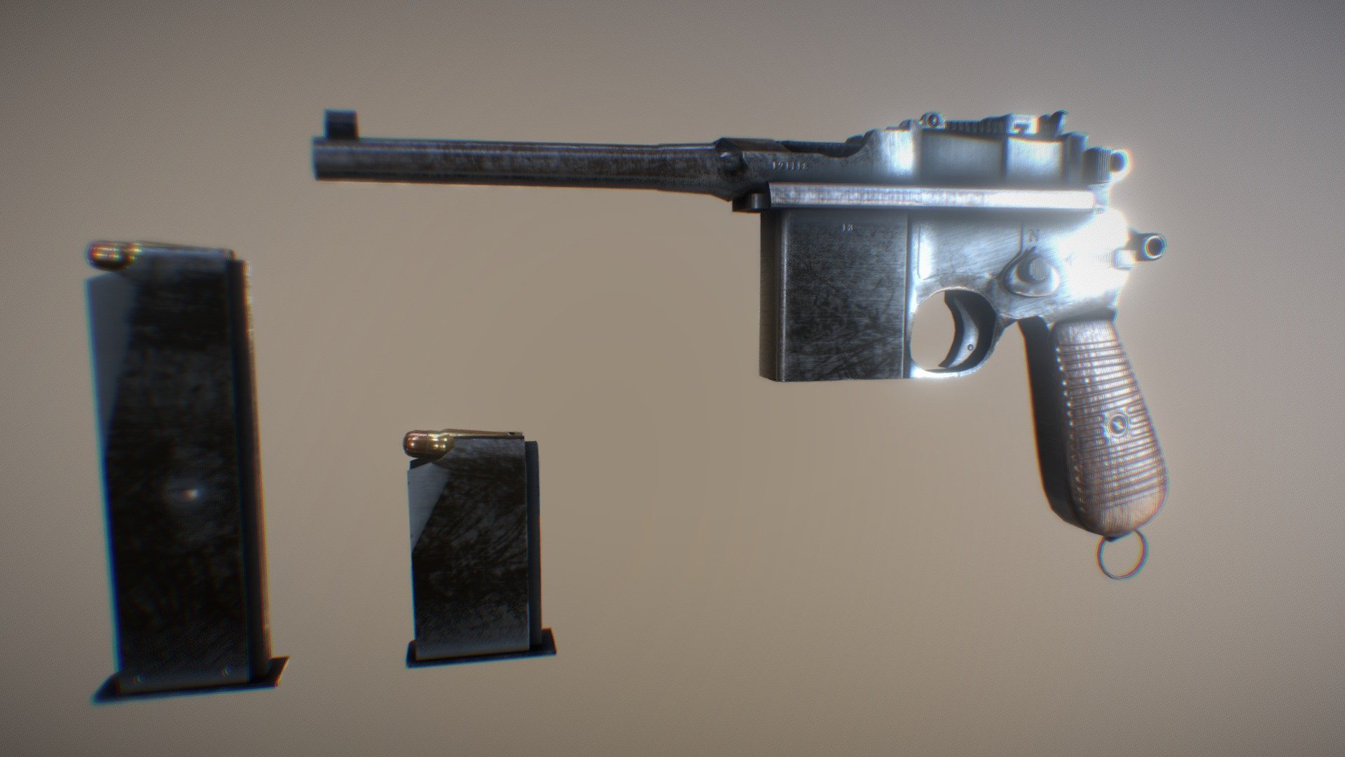 3D Mauser M712 (C96) WW2