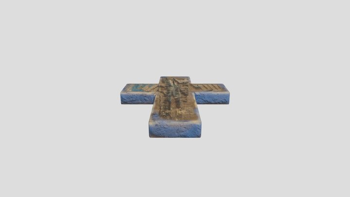 Wooden Cross: thejoshuatree.earth 3D Model