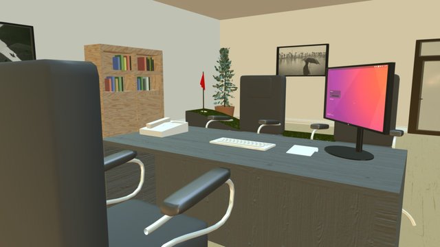 Office Mock Up 3D Model