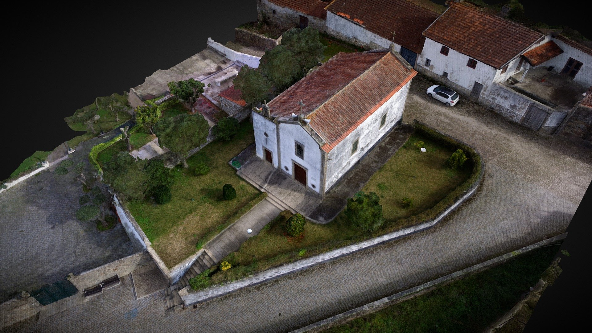 3D  St. Mamede Chapel by Drone