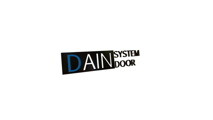 DAINSYSTEMDOOR Title logo animation 3D Model