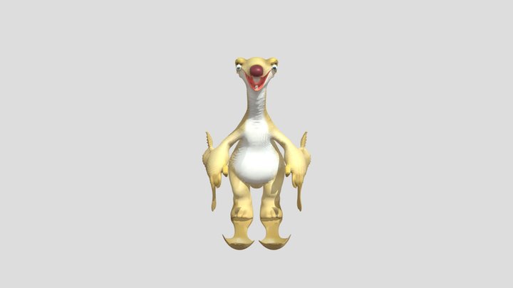 Sid the sloth from Ice Age movie 3D Model