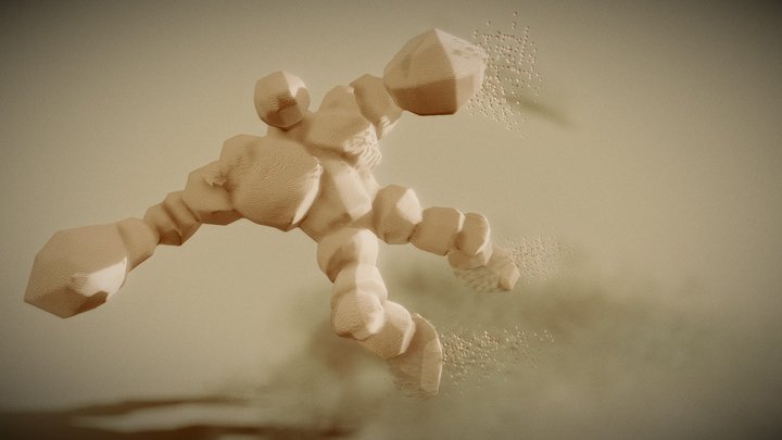 Sand Golem 3D Model