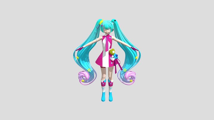 PDFT Magical Mirai 10th Miku 3D Model