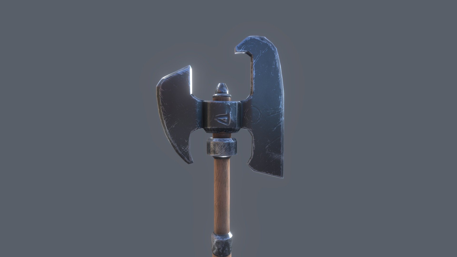 Battle Axe with Textures - Download Free 3D model by Astrien [eda78ea ...