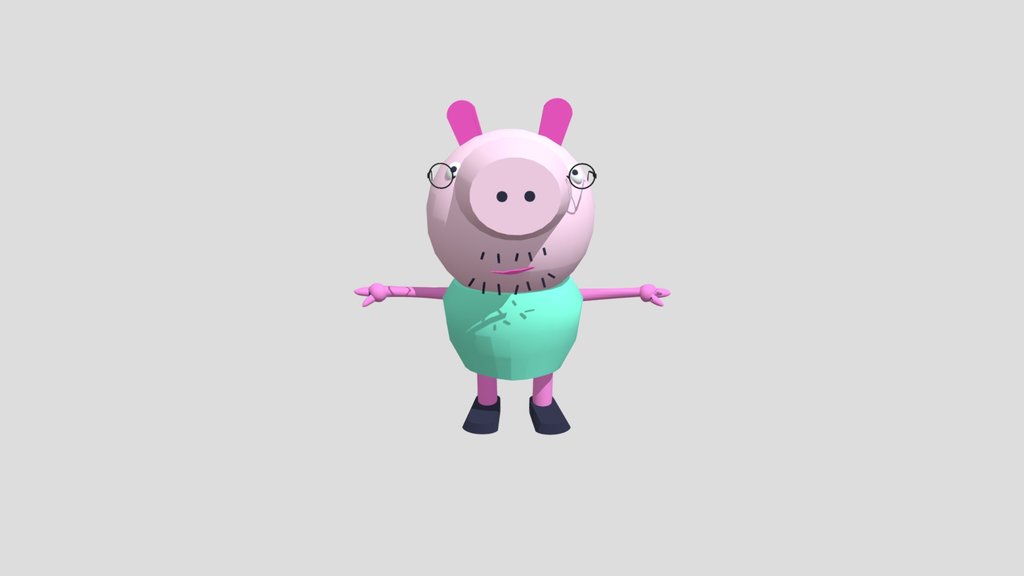 Very Old Piggy Neighbor Very Old Daddy Pig Model