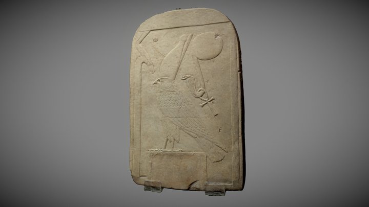 Hieroglyph representing the falcon Horus 3D Model