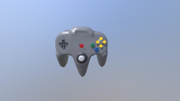 N64 Controller 3D Model
