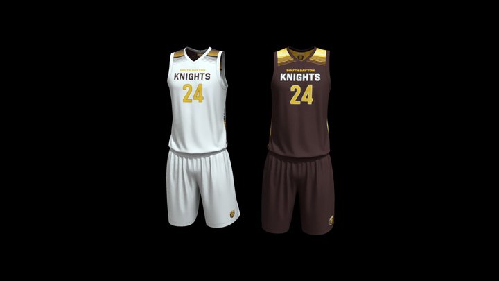 SouthDaytonKnights-Basketball-Uniforms 3D Model