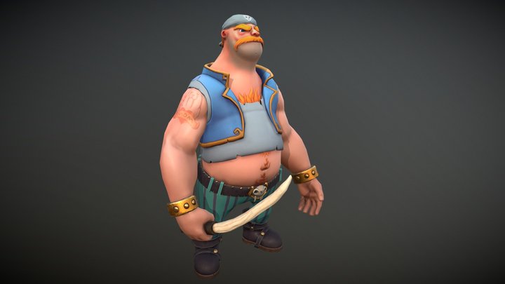 Lowpoly_Character_Pirate 3D Model