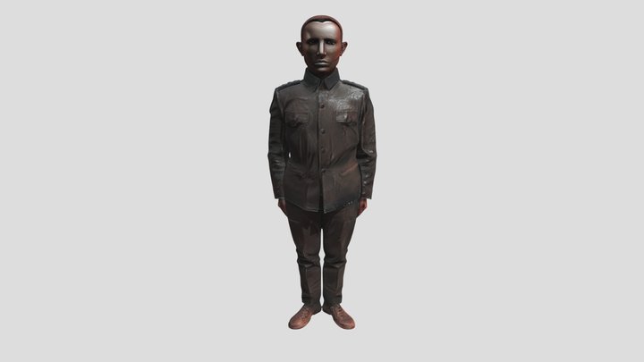 Military uniformed man 3D Model
