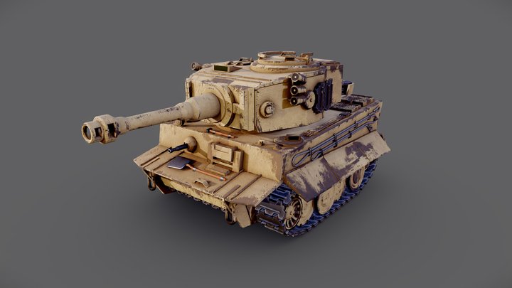 Tiger 1 - German Tank 3D Model