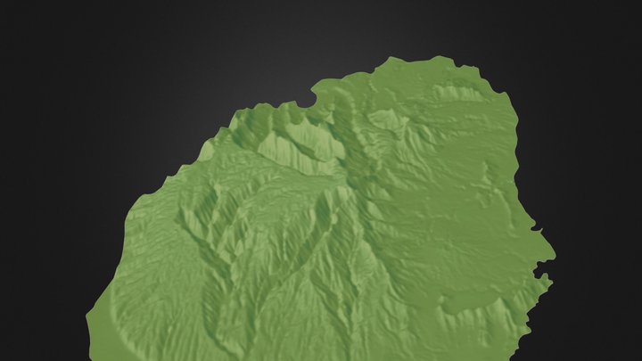 Hawaii Map 3D Model