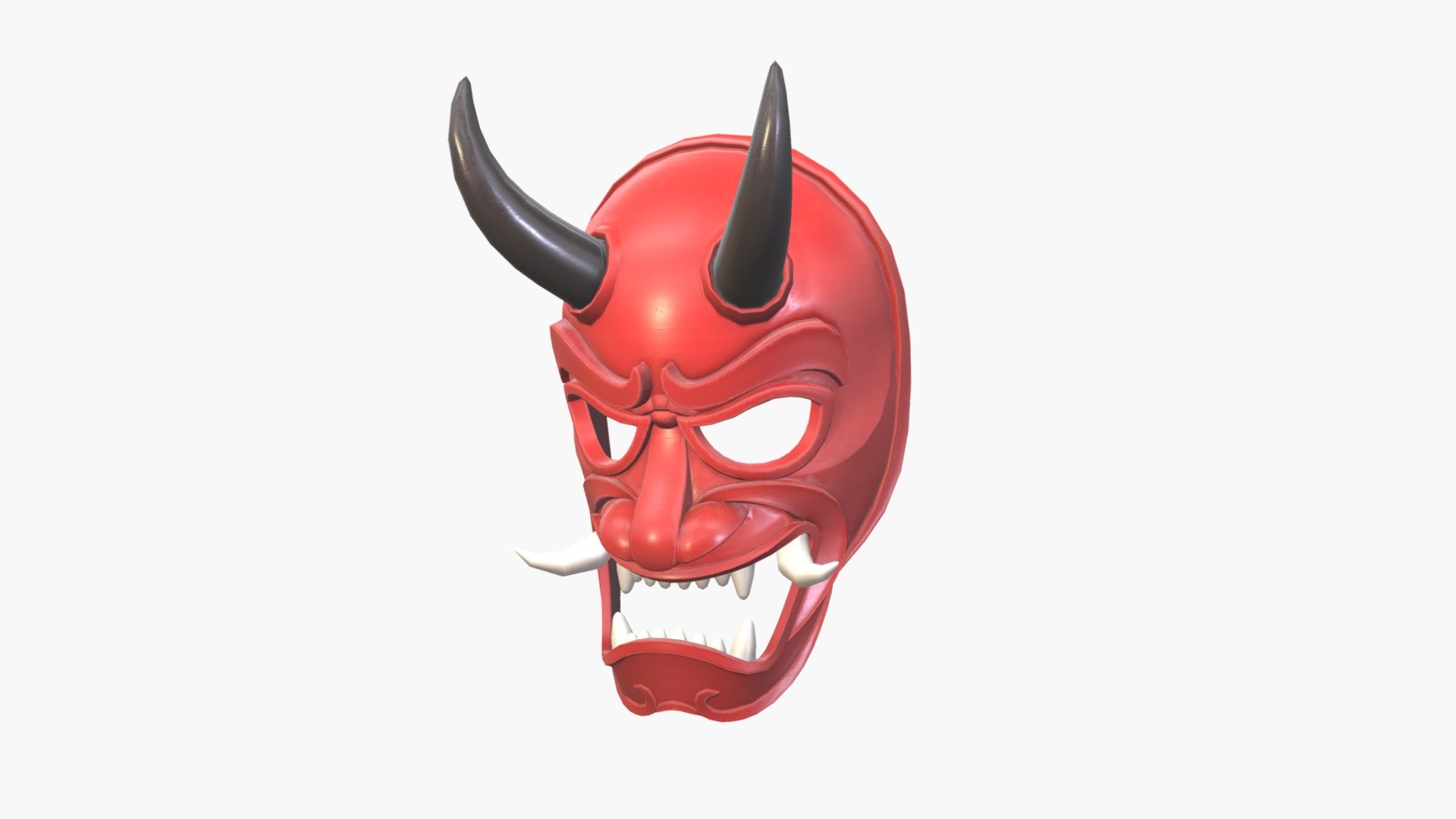 Japanese Demon Mask - Buy Royalty Free 3D model by bariacg (@bariacg)  [edab90c]