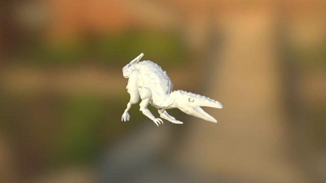 Spine Dino Posed 3D Model