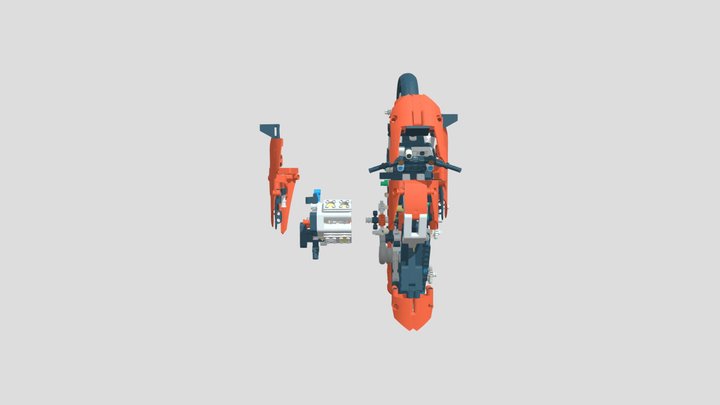 LEGO 42107 Ducati Panigale 3D Model