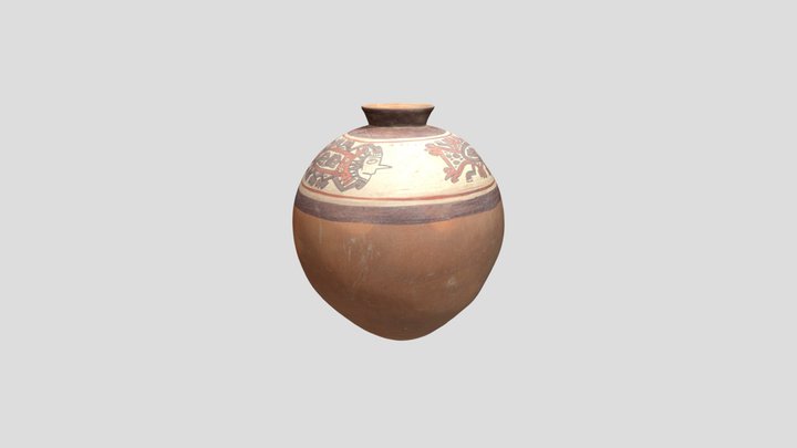 Vasija-come-cabeza-cerrodeoro 3D Model
