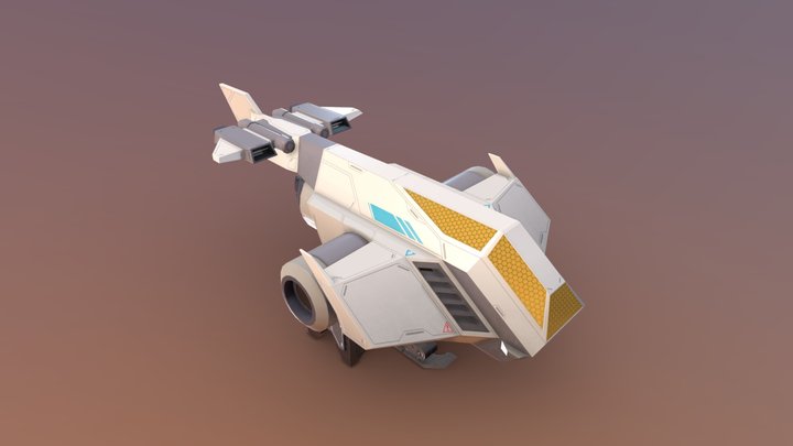 Spaceship rig for school 3D Model
