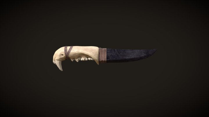 Bone Knife 3D Model