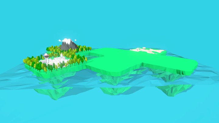 I X Island Fbx 3D Model