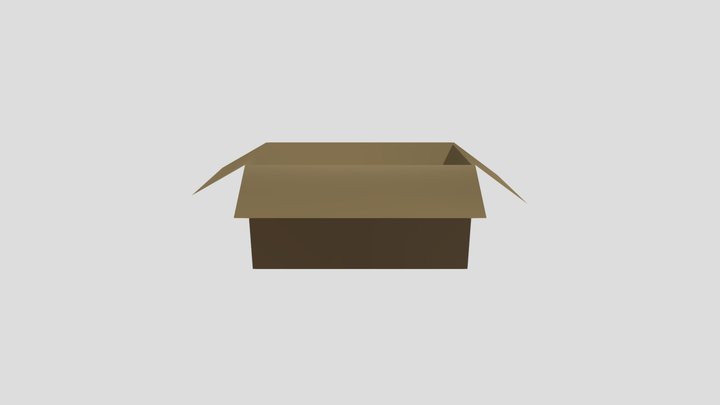 Card Board Box 3D Model