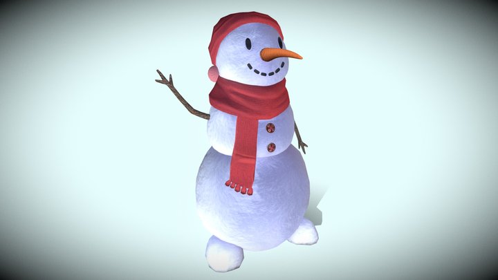 Snowman 3D Model