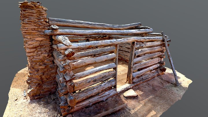 Canyonlands NP - Fort Bottom Cabin 3_21_2024 3D Model